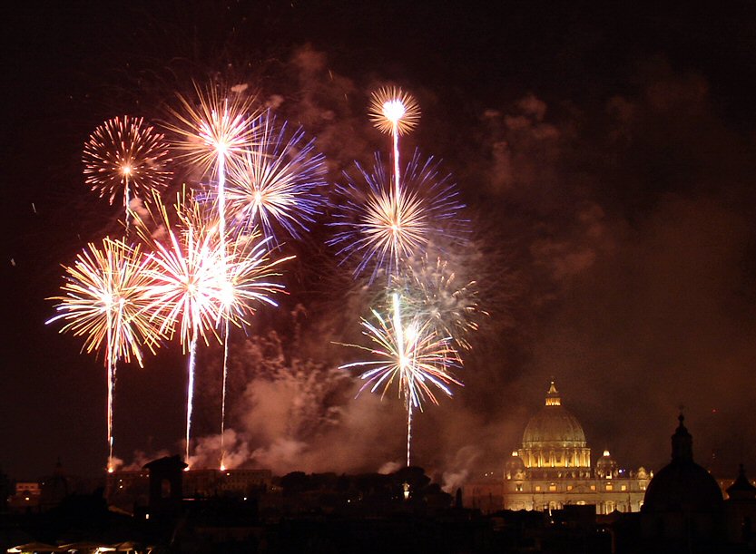 Fireworks burst on 6 May 2006