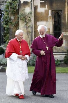 Rowan Williams Pope Benedict Lambeth