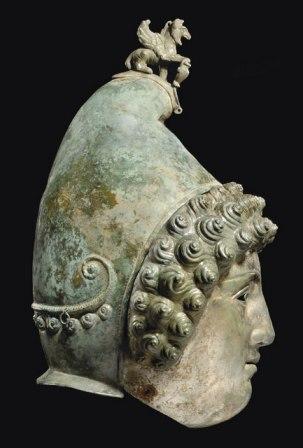 Ancient Roman parade helmet