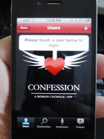 iphone app confession