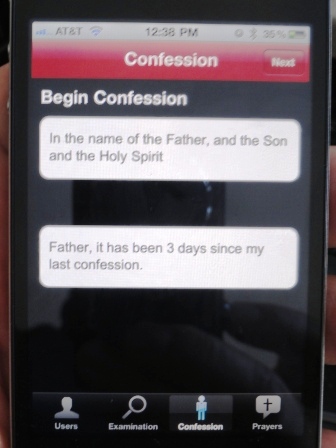iphone app confession