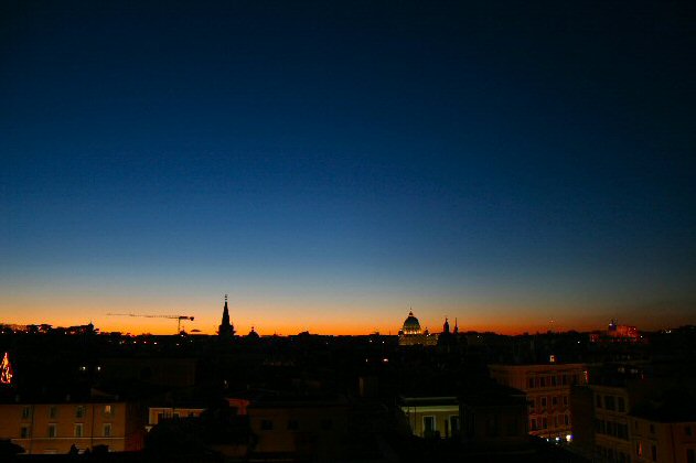Windet Sunset in Rome