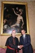 Card. Bertone and Pres. Obama
